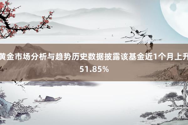 黄金市场分析与趋势历史数据披露该基金近1个月上升51.85%