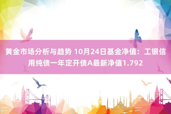 黄金市场分析与趋势 10月24日基金净值：工银信用纯债一年定开债A最新净值1.792