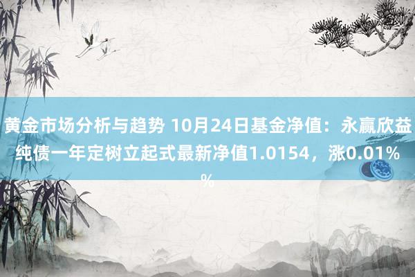 黄金市场分析与趋势 10月24日基金净值：永赢欣益纯债一年定树立起式最新净值1.0154，涨0.01%