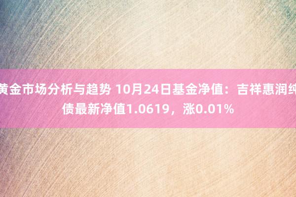 黄金市场分析与趋势 10月24日基金净值：吉祥惠润纯债最新净值1.0619，涨0.01%