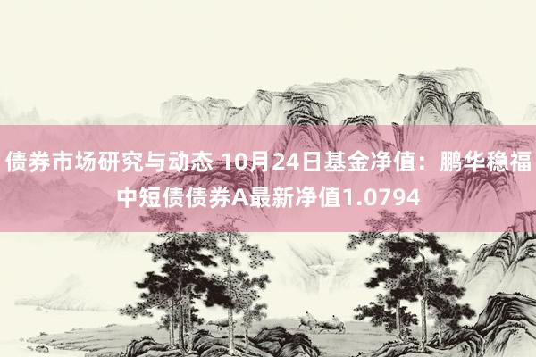 债券市场研究与动态 10月24日基金净值：鹏华稳福中短债债券A最新净值1.0794