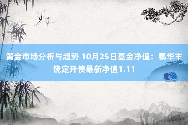 黄金市场分析与趋势 10月25日基金净值：鹏华丰饶定开债最新净值1.11