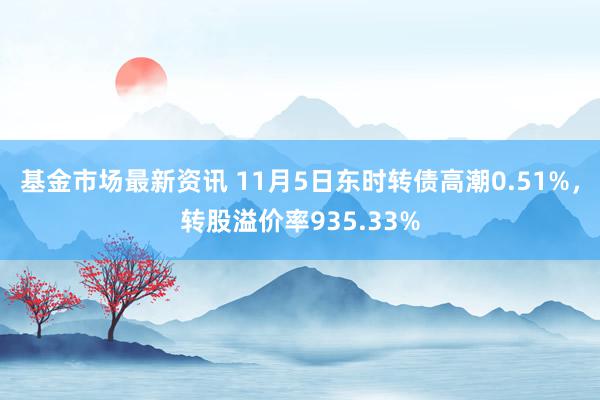 基金市场最新资讯 11月5日东时转债高潮0.51%，转股溢价率935.33%