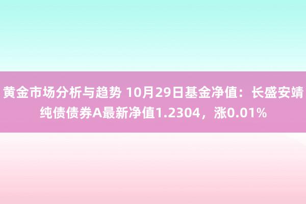 黄金市场分析与趋势 10月29日基金净值：长盛安靖纯债债券A最新净值1.2304，涨0.01%