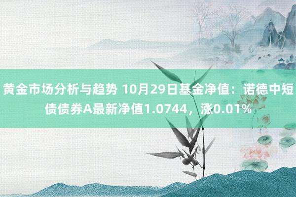 黄金市场分析与趋势 10月29日基金净值：诺德中短债债券A最新净值1.0744，涨0.01%