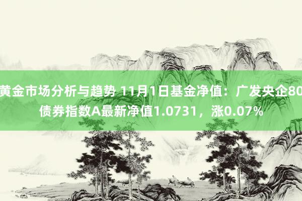 黄金市场分析与趋势 11月1日基金净值：广发央企80债券指数A最新净值1.0731，涨0.07%