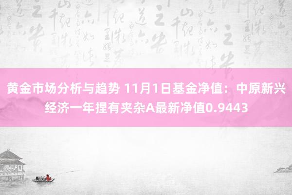 黄金市场分析与趋势 11月1日基金净值：中原新兴经济一年捏有夹杂A最新净值0.9443