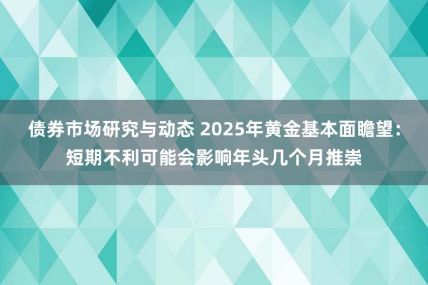 债券市场研究与动态 2025年黄金基本面瞻望：短期不利可能会影响年头几个月推崇