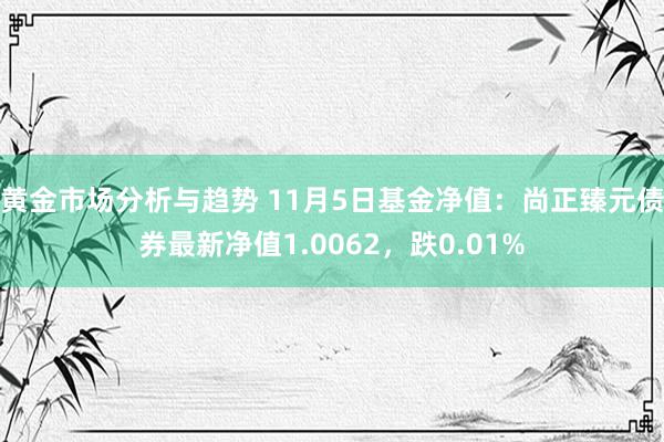 黄金市场分析与趋势 11月5日基金净值：尚正臻元债券最新净值1.0062，跌0.01%