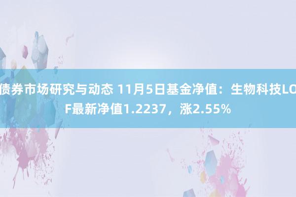 债券市场研究与动态 11月5日基金净值：生物科技LOF最新净值1.2237，涨2.55%