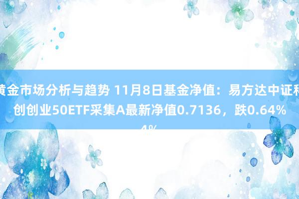 黄金市场分析与趋势 11月8日基金净值：易方达中证科创创业50ETF采集A最新净值0.7136，跌0.64%