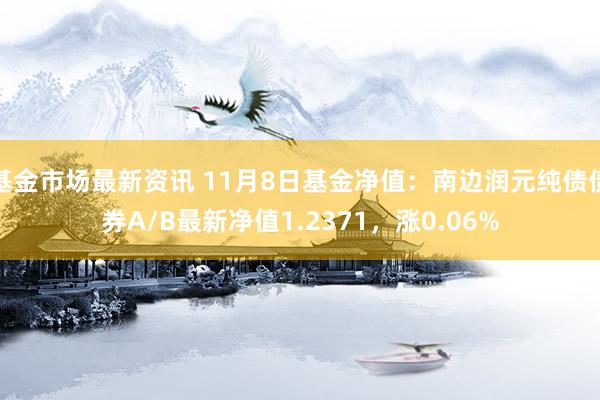 基金市场最新资讯 11月8日基金净值：南边润元纯债债券A/B最新净值1.2371，涨0.06%