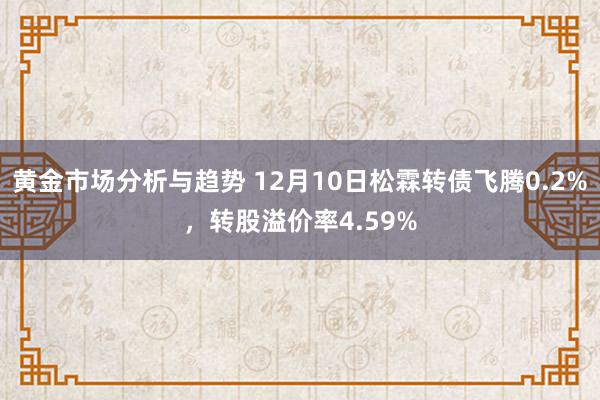 黄金市场分析与趋势 12月10日松霖转债飞腾0.2%，转股溢价率4.59%