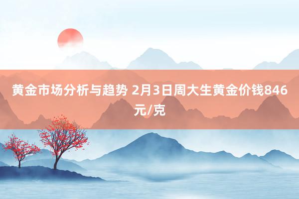 黄金市场分析与趋势 2月3日周大生黄金价钱846元/克