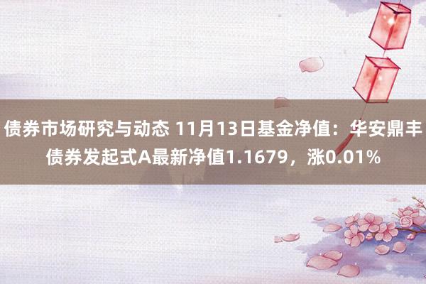 债券市场研究与动态 11月13日基金净值：华安鼎丰债券发起式A最新净值1.1679，涨0.01%