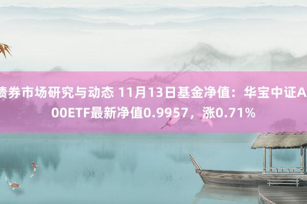 债券市场研究与动态 11月13日基金净值：华宝中证A100ETF最新净值0.9957，涨0.71%