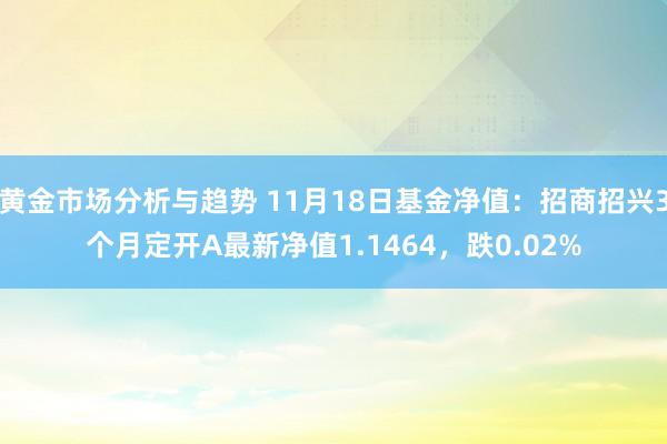 黄金市场分析与趋势 11月18日基金净值：招商招兴3个月定开A最新净值1.1464，跌0.02%