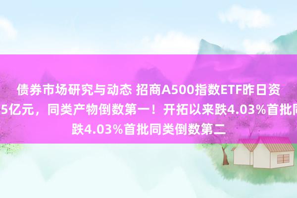 债券市场研究与动态 招商A500指数ETF昨日资金净流入2.35亿元，同类产物倒数第一！开拓以来跌4.03%首批同类倒数第二