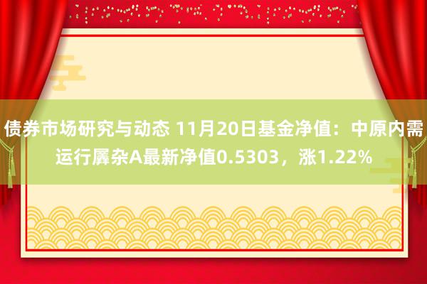 债券市场研究与动态 11月20日基金净值：中原内需运行羼杂A最新净值0.5303，涨1.22%