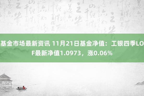 基金市场最新资讯 11月21日基金净值：工银四季LOF最新净值1.0973，涨0.06%