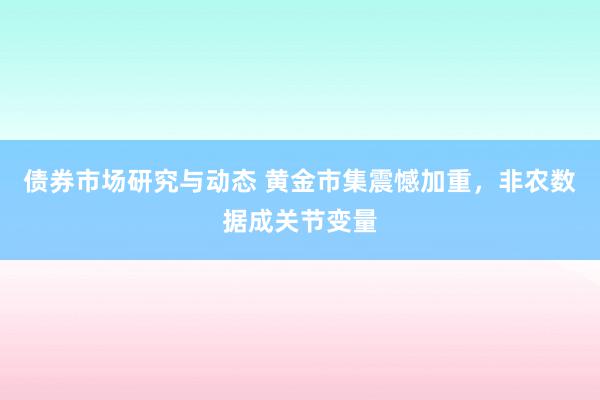 债券市场研究与动态 黄金市集震憾加重，非农数据成关节变量