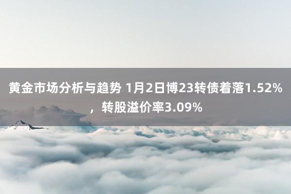 黄金市场分析与趋势 1月2日博23转债着落1.52%，转股溢价率3.09%