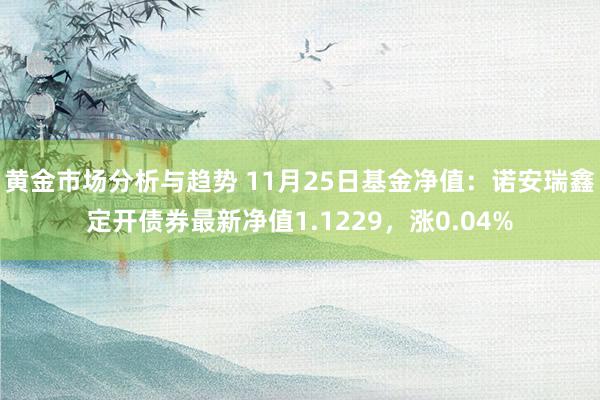 黄金市场分析与趋势 11月25日基金净值：诺安瑞鑫定开债券最新净值1.1229，涨0.04%