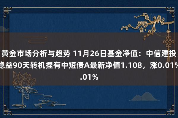 黄金市场分析与趋势 11月26日基金净值：中信建投稳益90天转机捏有中短债A最新净值1.108，涨0.01%